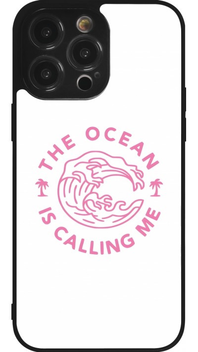 Coque iPhone 14 Pro Max - Silicone rigide noir The Ocean is calling me