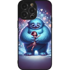 Coque iPhone 14 Pro Max - Silicone rigide noir Valentine 2024 Fluffy Love