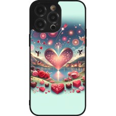 iPhone 14 Pro Max Case Hülle - Silikon schwarz Valentin 2025 Schick