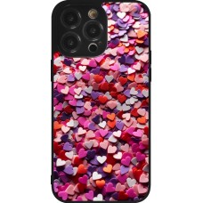 Coque iPhone 14 Pro Max - Silicone rigide noir Valentine 2025 Confetti