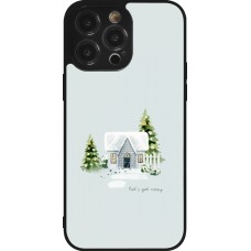 iPhone 14 Pro Max Case Hülle - Silikon schwarz Winter 25 Cosy House