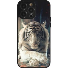 iPhone 14 Pro Max Case Hülle - Silikon schwarz Zen Tiger