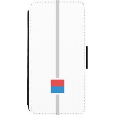iPhone 14 Pro Max Case Hülle - Wallet schwarz Kanton TI weiss