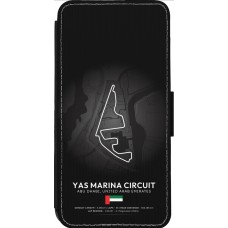 iPhone 14 Pro Max Case Hülle - Wallet schwarz F1 Track 2025 Abu Dhabi