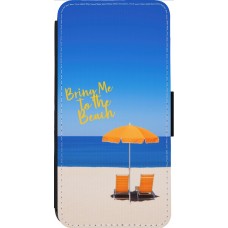 iPhone 14 Pro Max Case Hülle - Wallet schwarz Summer 2025 Bring me to the beach
