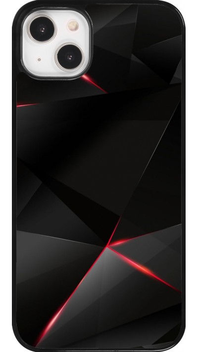 Coque iPhone 14 Plus - Black Red Lines