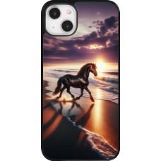 Coque iPhone 14 Plus - Cheval majestueux plage