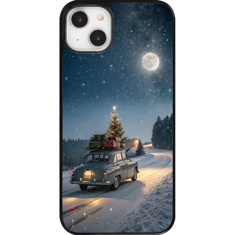 Coque iPhone 14 Plus - Christmas 25 Car with Tree Xmas