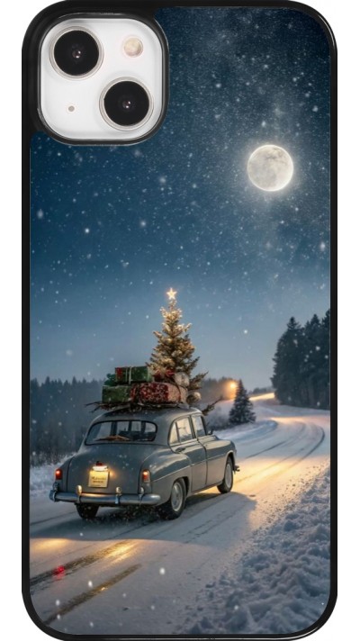 Coque iPhone 14 Plus - Christmas 25 Car with Tree Xmas