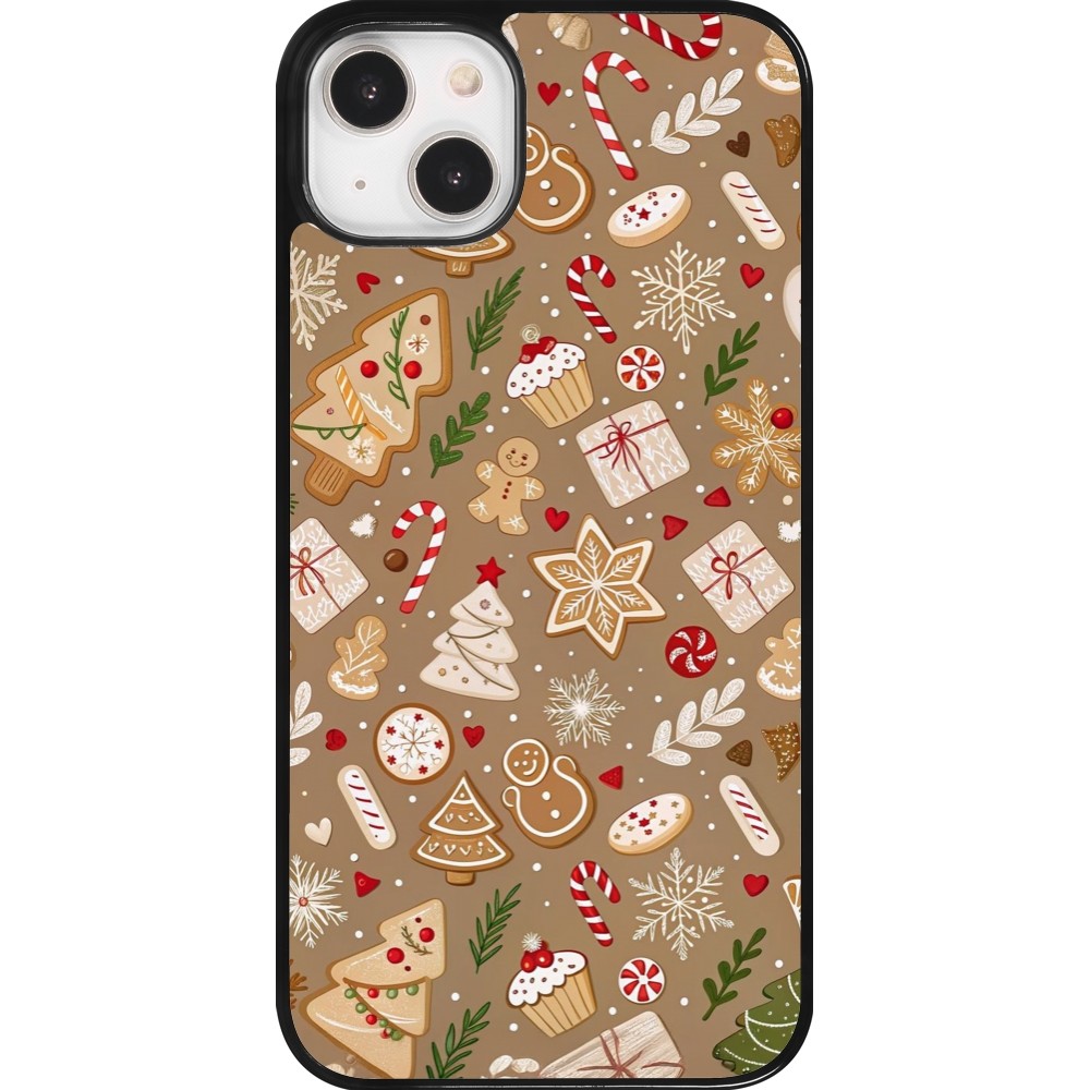 Coque iPhone 14 Plus - Christmas 25 Pattern Ginger Cookie