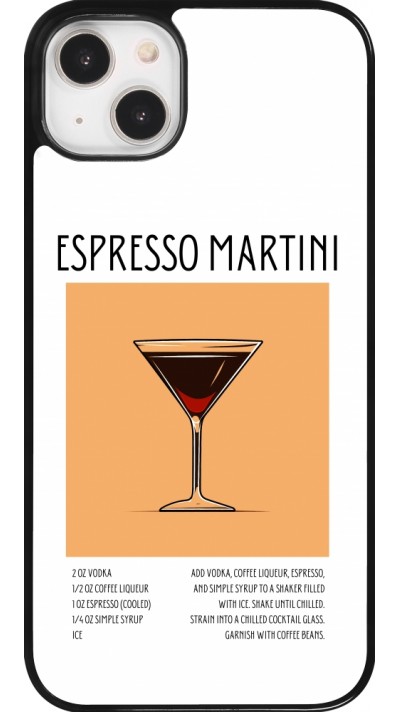iPhone 14 Plus Case Hülle - Cocktail Rezept Espresso Martini