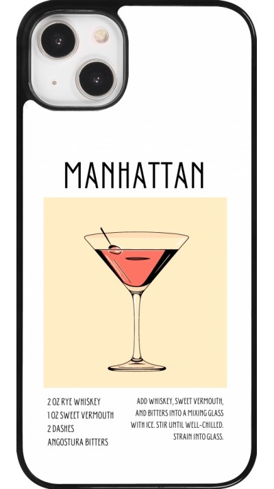 Coque iPhone 14 Plus - Cocktail recette Manhattan