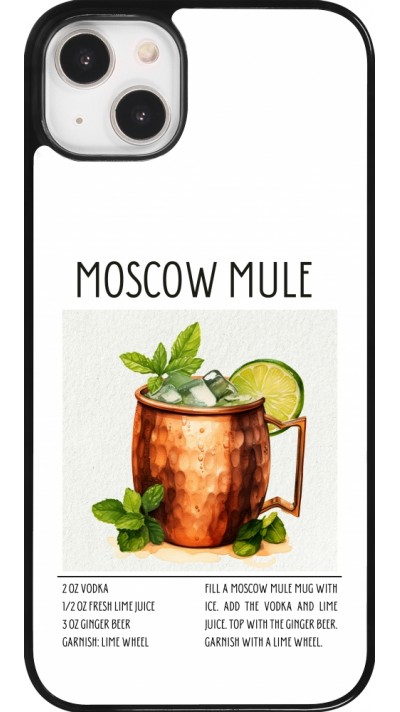 Coque iPhone 14 Plus - Cocktail recette Moscow Mule