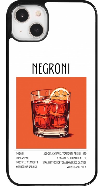 Coque iPhone 14 Plus - Cocktail recette Negroni