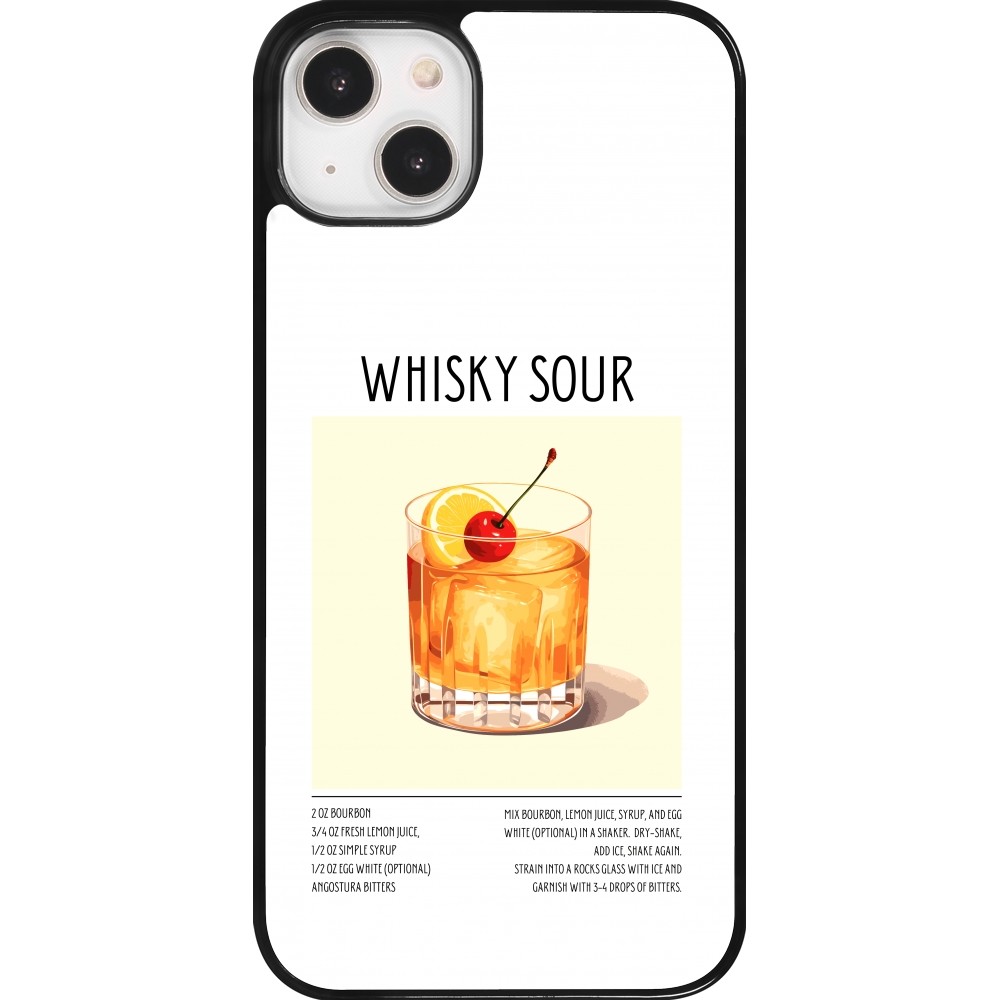 Coque iPhone 14 Plus - Cocktail recette Whisky Sour
