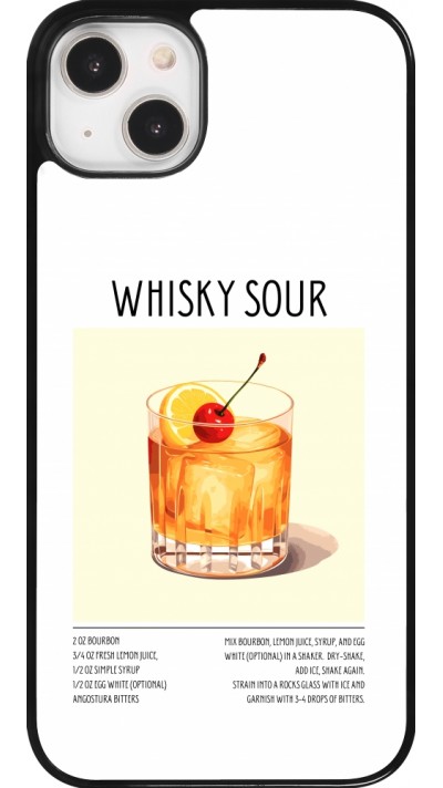 iPhone 14 Plus Case Hülle - Cocktail Rezept Whisky Sour
