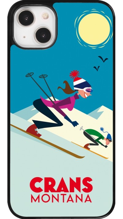 Coque iPhone 14 Plus - Crans-Montana Ski Downhill