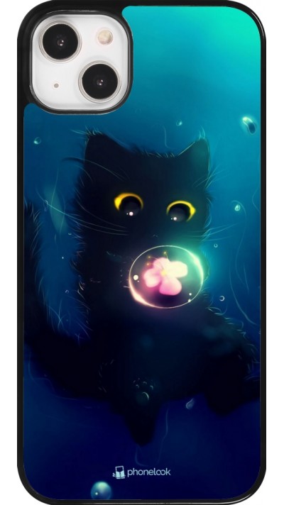 iPhone 14 Plus Case Hülle - Cute Cat Bubble