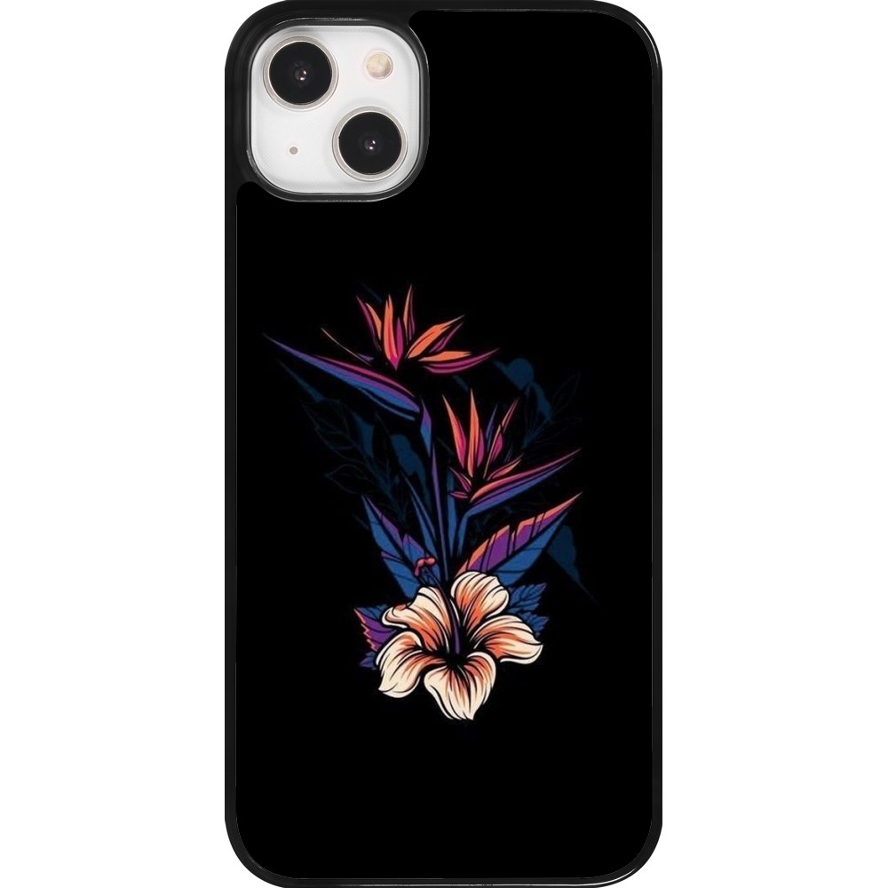 iPhone 14 Plus Case Hülle - Dark Flowers