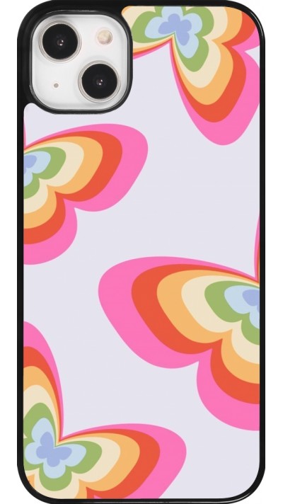 iPhone 14 Plus Case Hülle - Easter 2024 rainbow butterflies