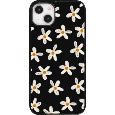 Coque iPhone 14 Plus - Easter 2024 white on black flower