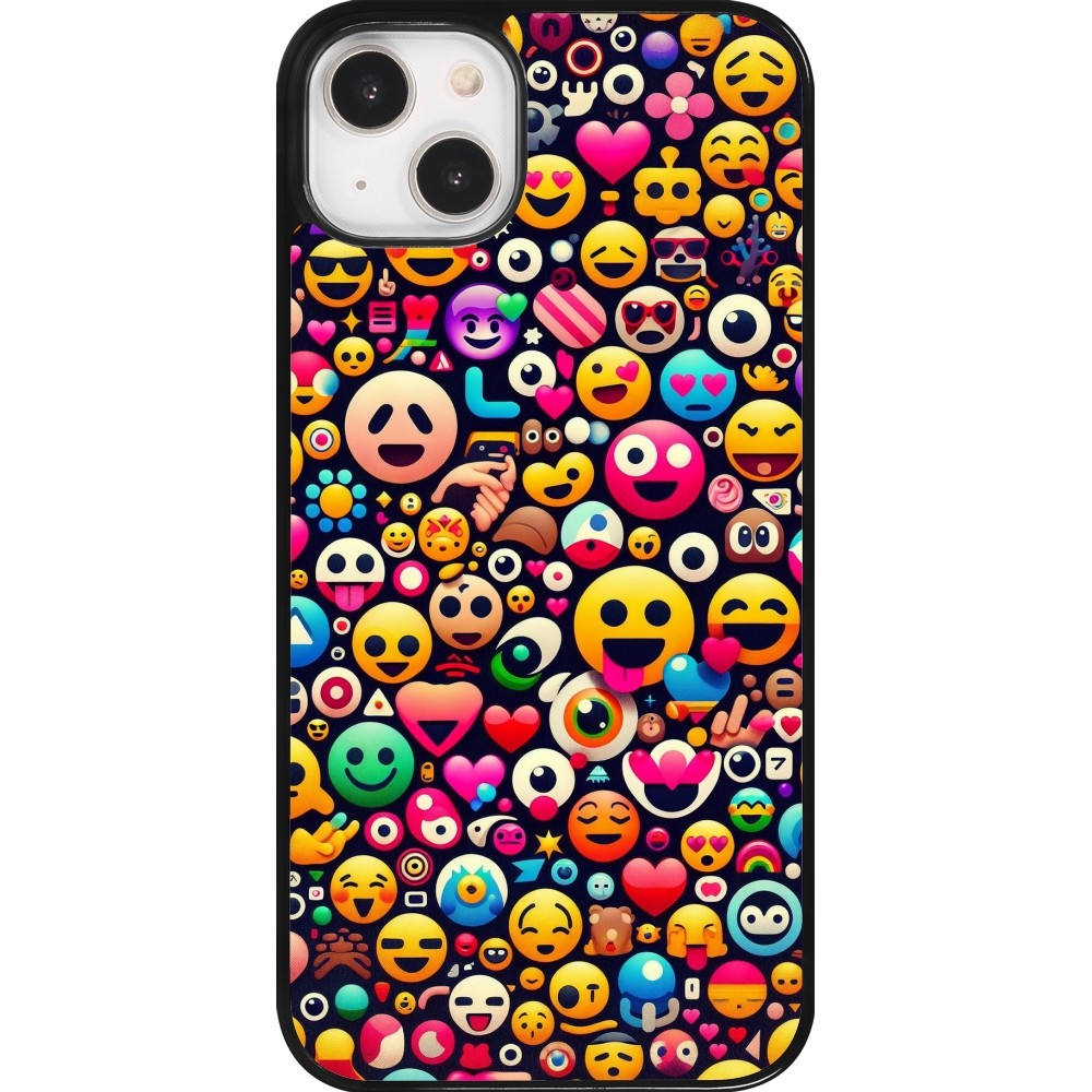 Coque iPhone 14 Plus - Emoji Mix Color