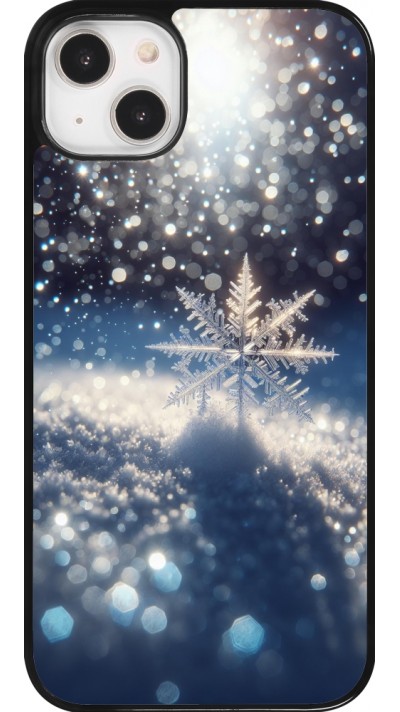 iPhone 14 Plus Case Hülle - Schneeflocke Solar Glanz