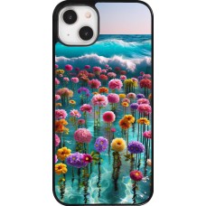 iPhone 14 Plus Case Hülle - Blumenmeer Wellen
