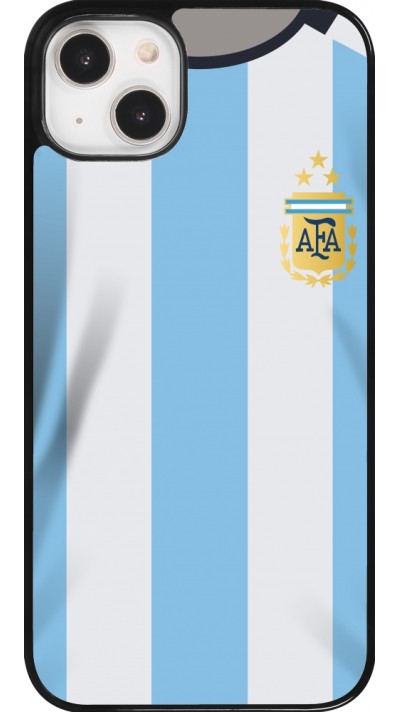 Coque iPhone 14 Plus - Maillot de football Argentine 2022 personnalisable