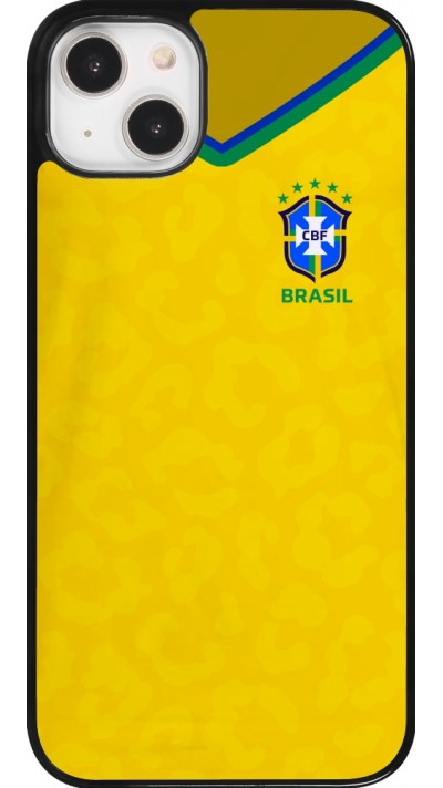 Coque iPhone 14 Plus - Maillot de football Brésil 2022 personnalisable