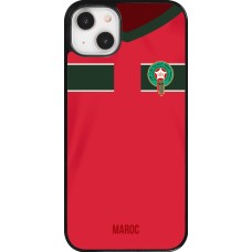 Coque iPhone 14 Plus - Maillot de football Maroc 2022 personnalisable