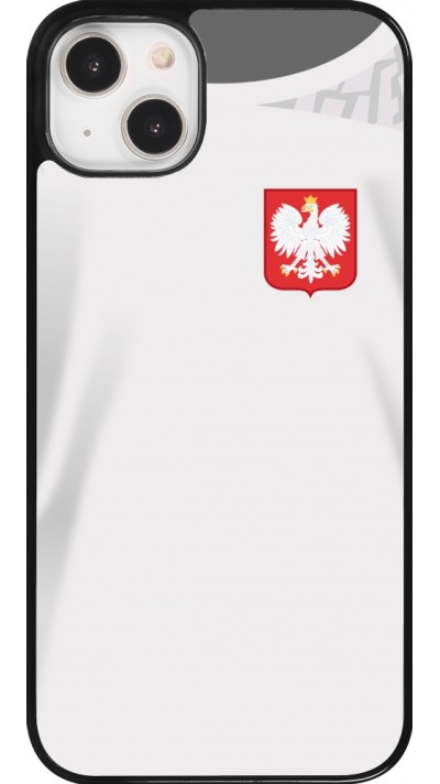 Coque iPhone 14 Plus - Maillot de football Pologne 2022 personnalisable