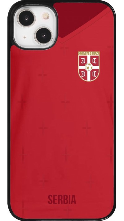 Coque iPhone 14 Plus - Maillot de football Serbie 2022 personnalisable