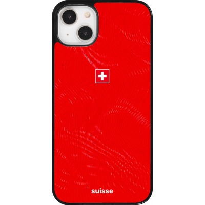 Coque iPhone 14 Plus - Maillot de football Suisse 2026 personnalisable