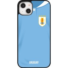 iPhone 14 Plus Case Hülle - Uruguay 2022 personalisierbares Fussballtrikot