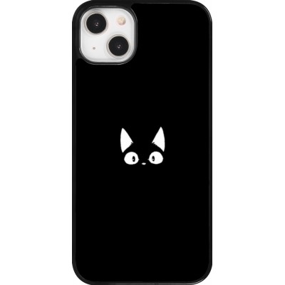 Coque iPhone 14 Plus - Funny cat on black