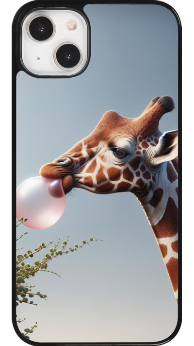 iPhone 14 Plus Case Hülle - Giraffe mit Blase