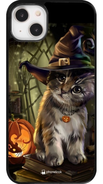 Coque iPhone 14 Plus - Halloween 21 Witch cat