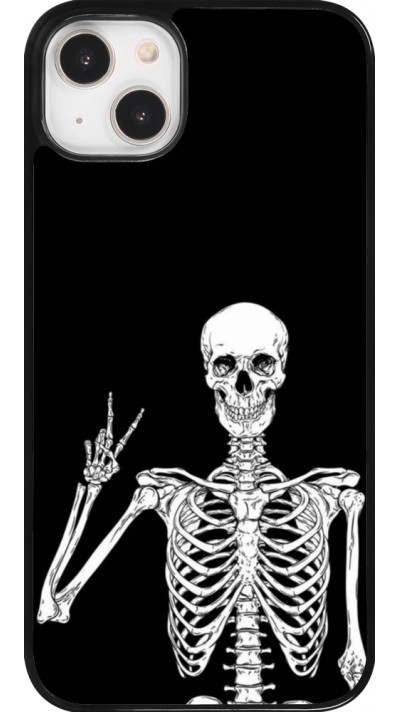 Coque iPhone 14 Plus - Halloween 2023 peace skeleton
