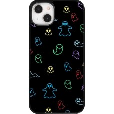 Coque iPhone 14 Plus - Halloween 2024 colorful ghosts