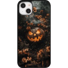 Coque iPhone 14 Plus - Halloween 2025 Pumpkin with flowers