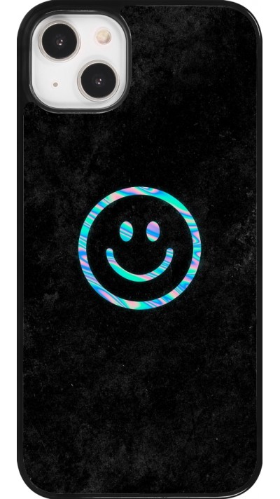 iPhone 14 Plus Case Hülle - Happy smiley irisirt