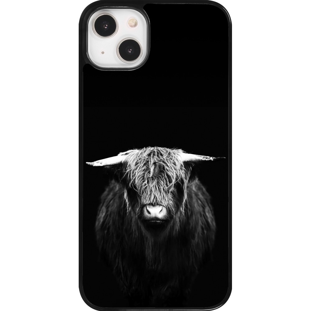 iPhone 14 Plus Case Hülle - Highland calf black