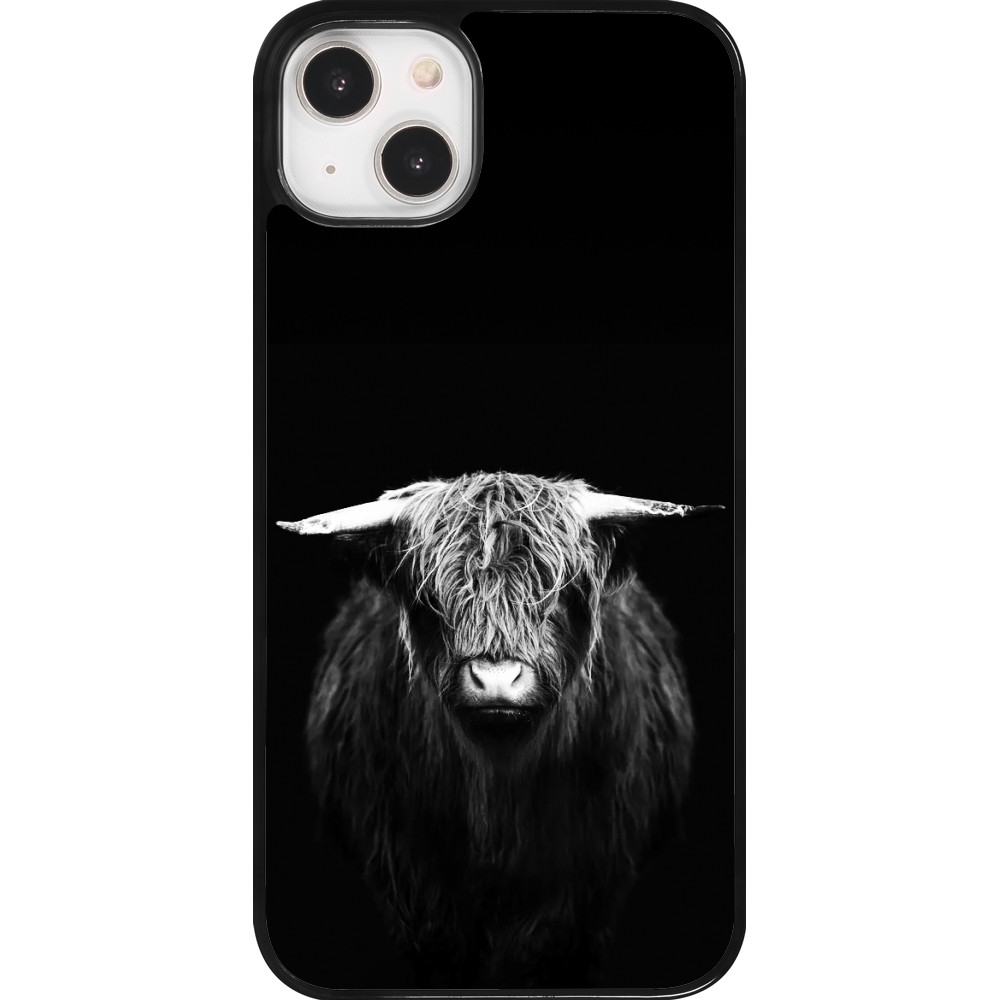 Coque iPhone 14 Plus - Highland calf black
