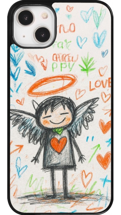 iPhone 14 Plus Case Hülle - Little Angel Sketch Love