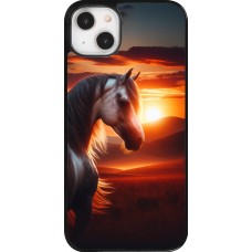 Coque iPhone 14 Plus - Majestic Sunset Horse
