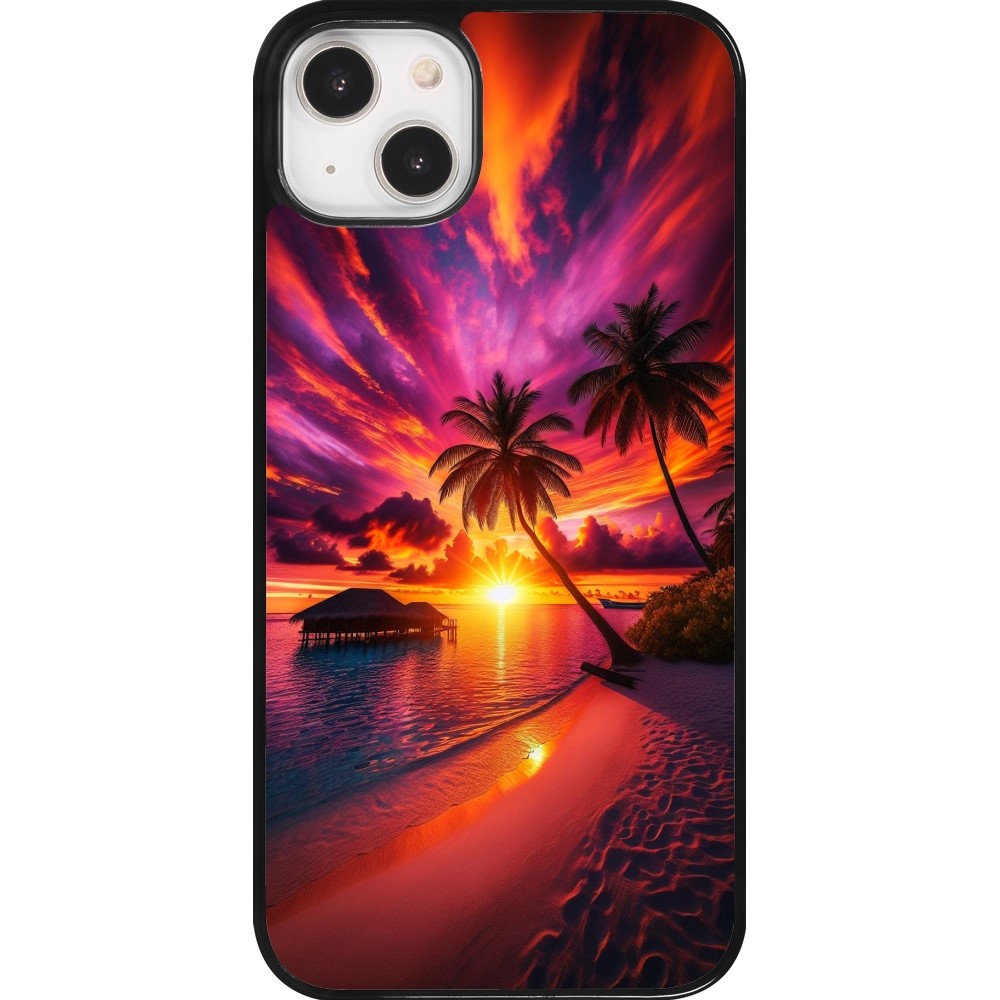 Coque iPhone 14 Plus - Maldives Dusk Bliss
