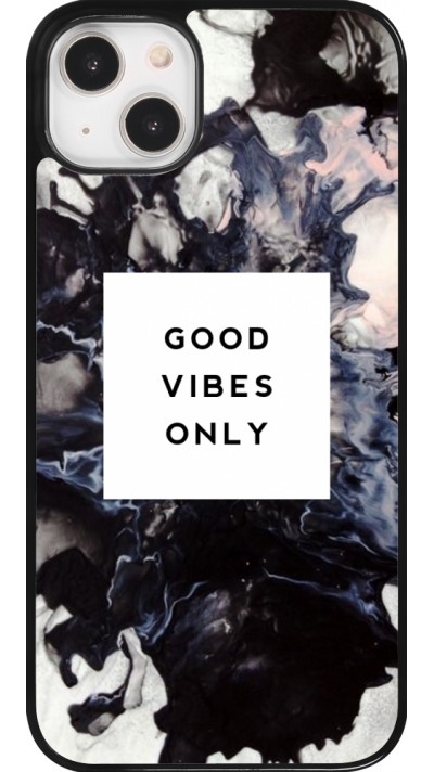 Coque iPhone 14 Plus - Marble Good Vibes Only