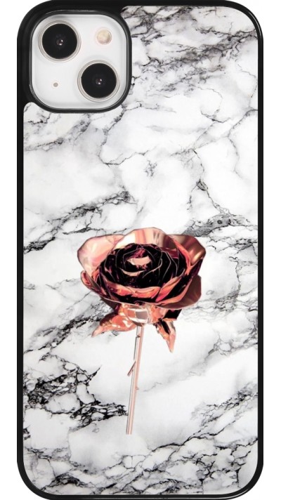 iPhone 14 Plus Case Hülle - Marble Rose Gold