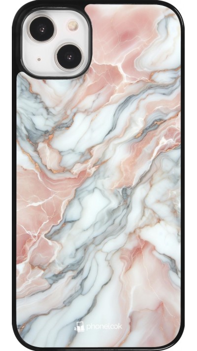 iPhone 14 Plus Case Hülle - Rosa Leuchtender Marmor